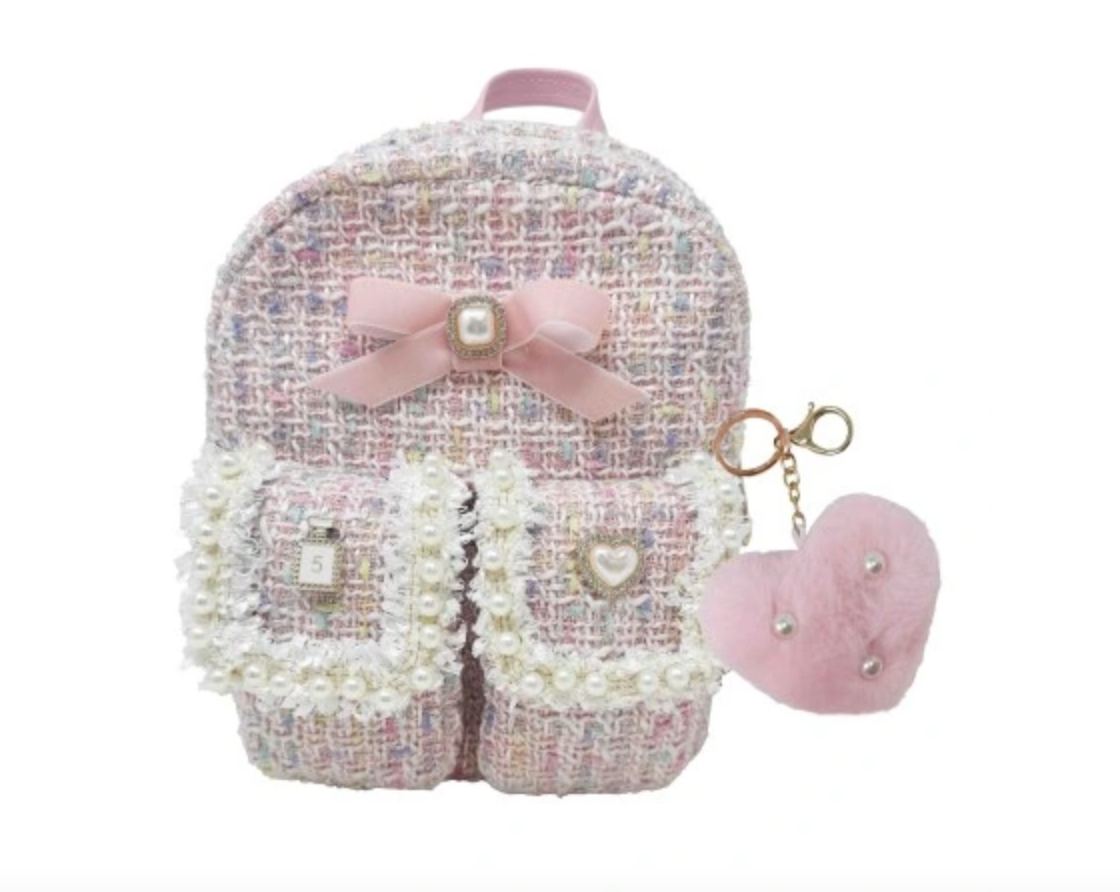 School Backpack for Girls with Keychain - Hot Focus