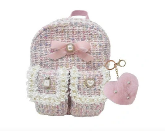 School Backpack for Girls with Keychain - Hot Focus