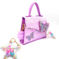 Crossbody Butterfly Handbag with Lip Gloss and Hair Clips