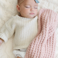 Waffle Knit Mini Blankets- Rosette - Saranoni