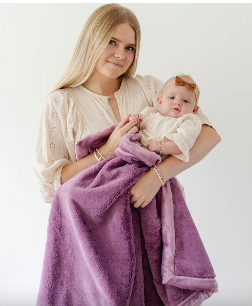 Satin Border Receiving Blanket-Fairy Wings - Saranoni