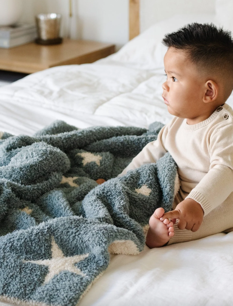 Double-Layer Bamboni Receiving Blanket - Nightfall