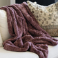 Lush Throw Blanket- Dusty Mauve - Saranoni
