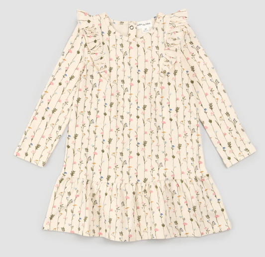 Garden Wall Print on Birch Dress