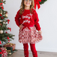 Christmas Plaid Bow Tiered Tutu