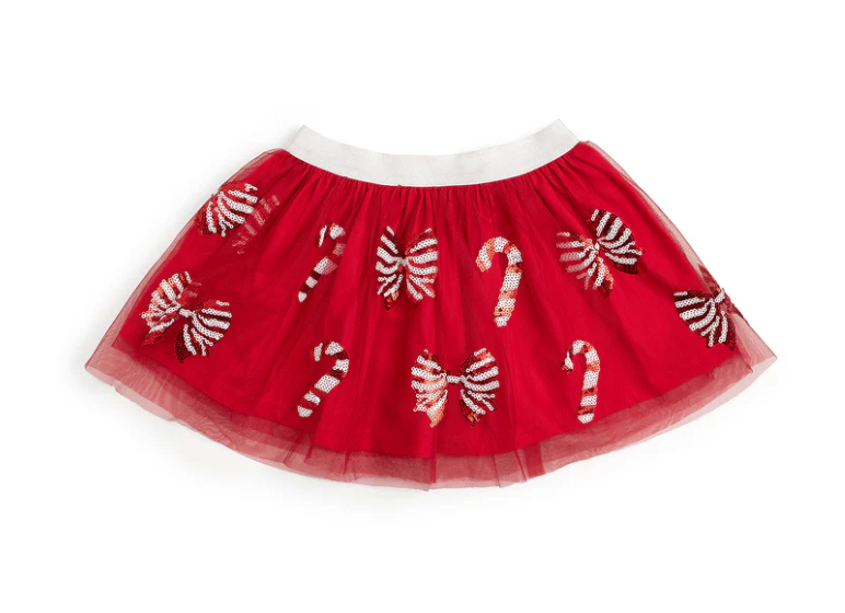 Candy Cane Coquette Sequin Christmas Tutu