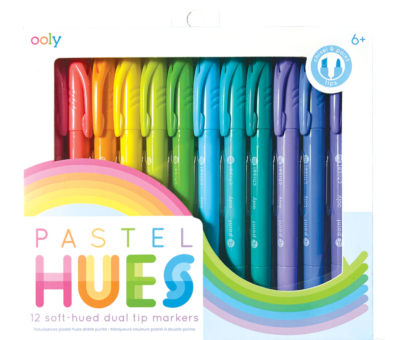 Pastel Hues Dual Tip Markers - Set of 12