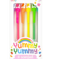Yummy Yummy Scented Gel Pens - Neon - Set of 6
