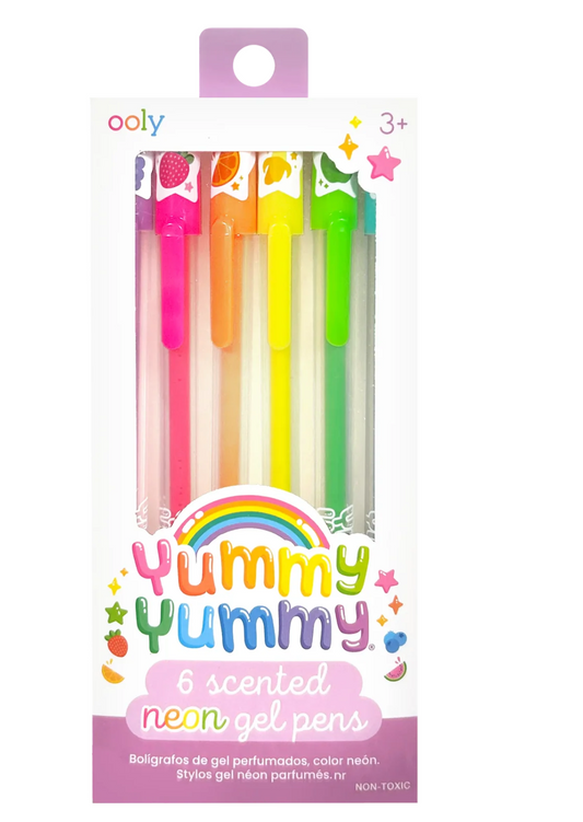 Yummy Yummy Scented Gel Pens - Neon - Set of 6