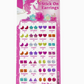 30 Pairs Dreamy Unicorn Stick On Earrings
