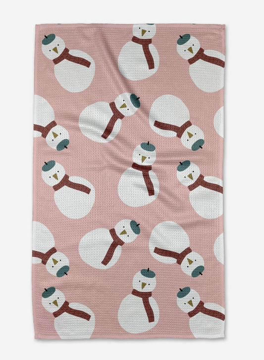 Snowman Tea Towel - Geometry