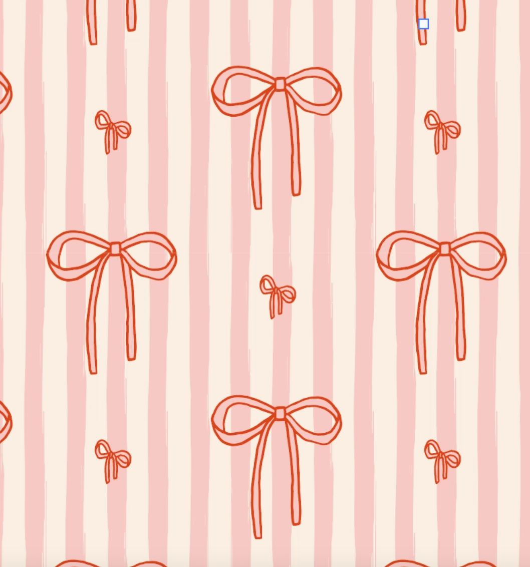 Bow Stripe - Footy Pajamas - Bamboo