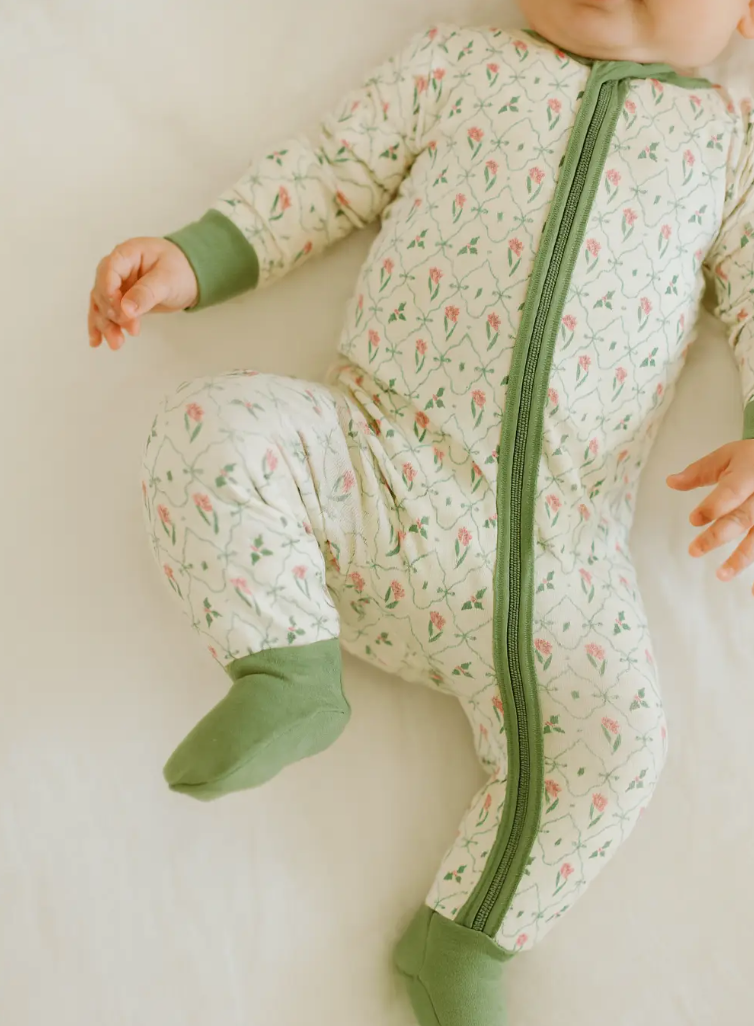 Holiday Footy Pajamas - Bamboo Baby