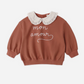 Collared Sweatshirt Mon Amour - Quincy Mae
