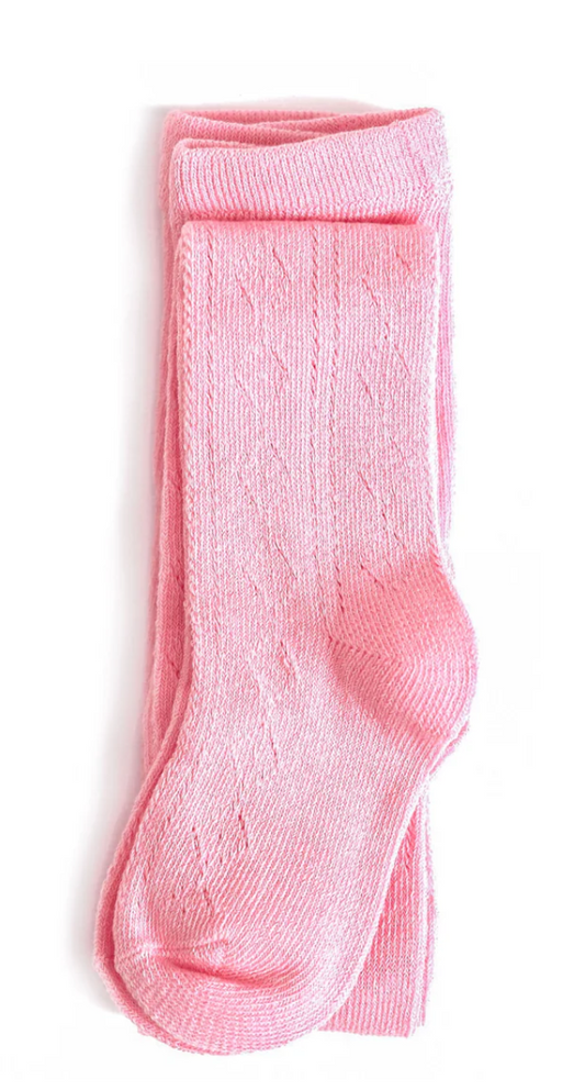 Fancy Knit Tights Blossom - Little Stocking Company