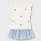 Wren Tulle Skirt and Ruffled T-shirt Set - Mayoral