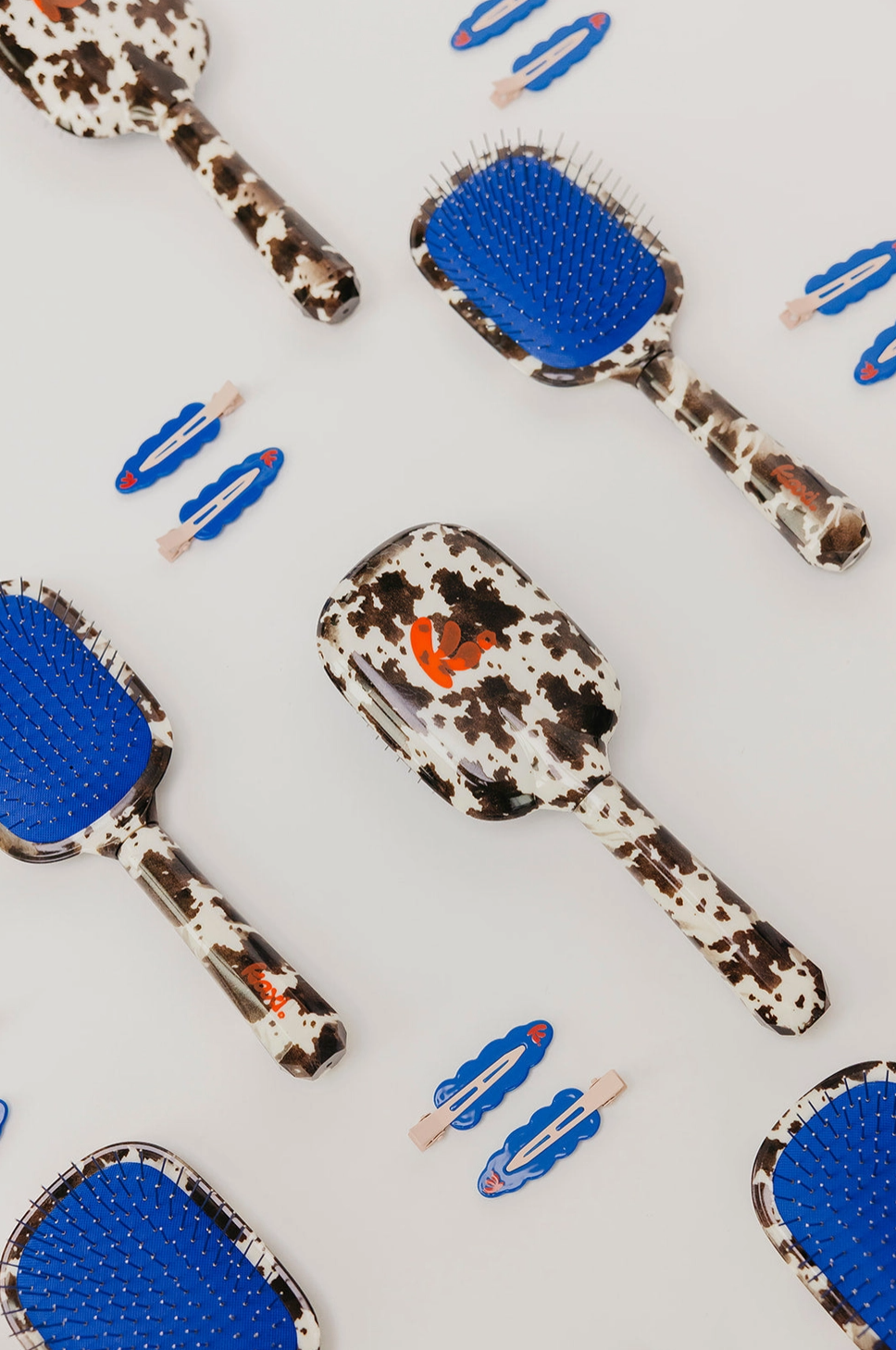 KAXI Cow Print Scalp To Ends Brush - Kaxi