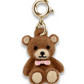 Gold Fuzzy Bear Charm - Charm Its