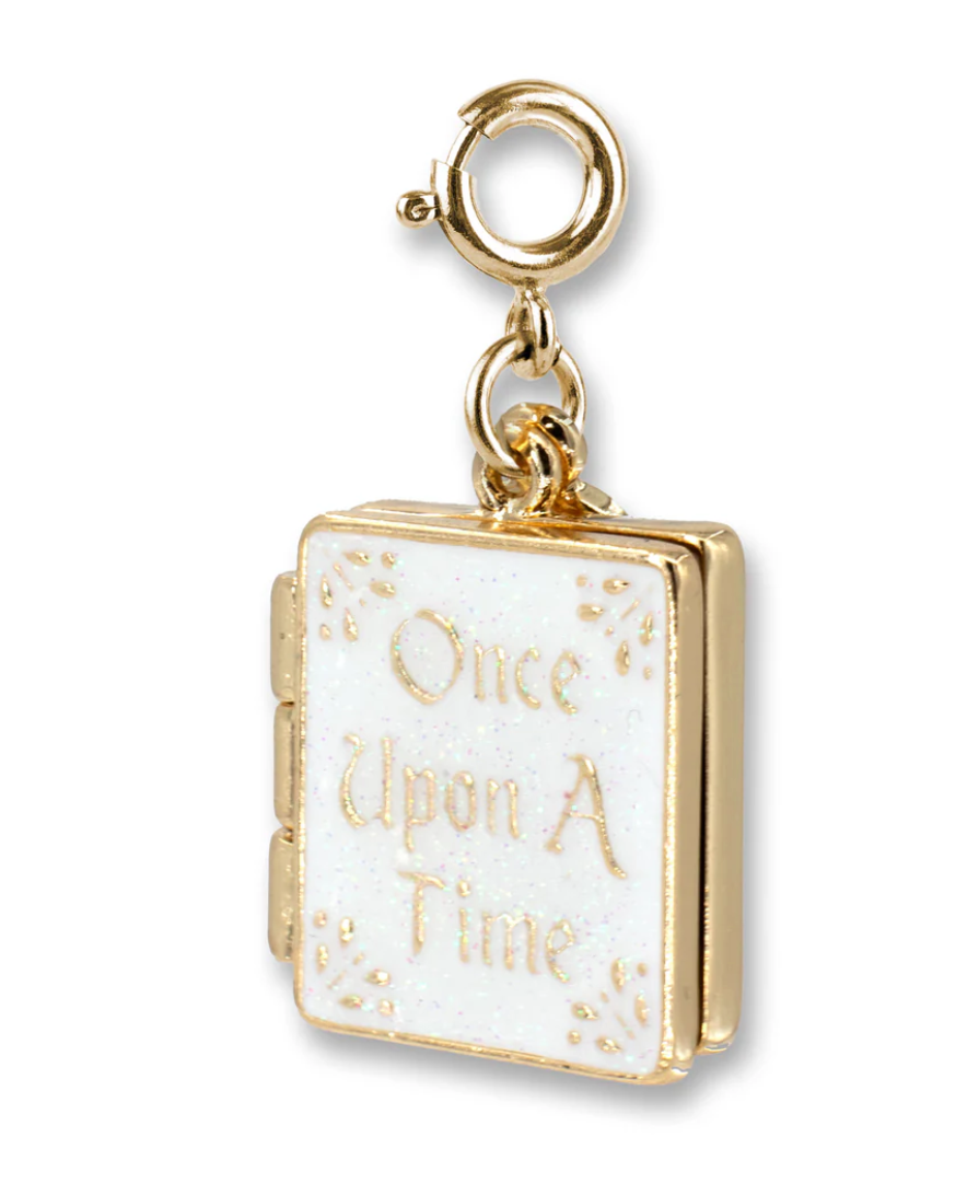 Gold Princess Book Charm - Charm Its