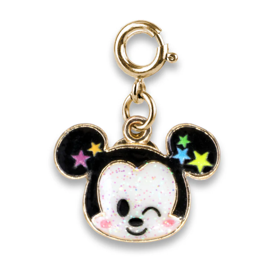 Gold Glitter Mickey Charm - Charm Its
