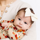 Linen Bow - Ivory Headband - Baby Sweet Pea's Boutique