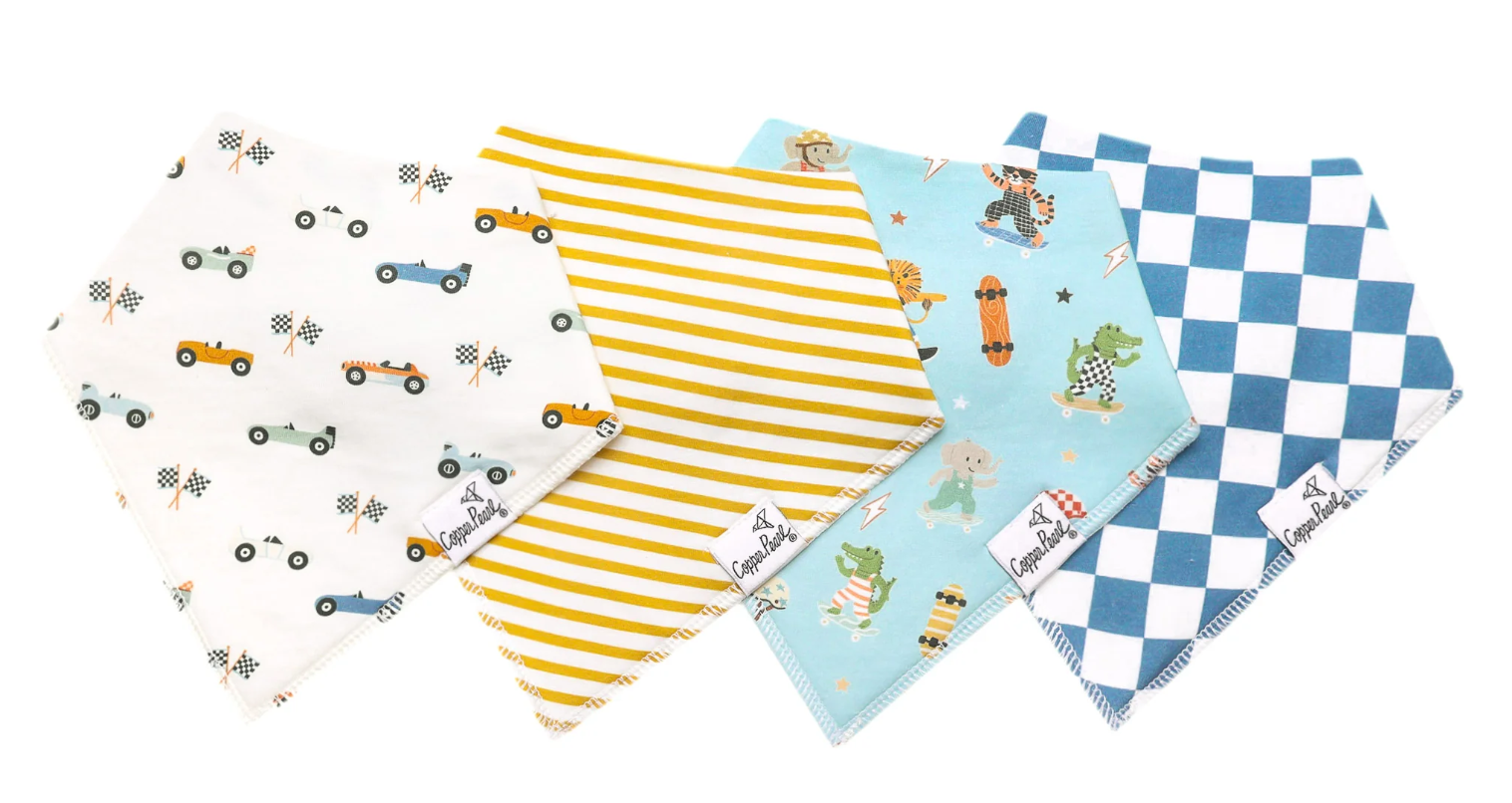 Speedster Baby Bandana Bibs - Copper Pearl