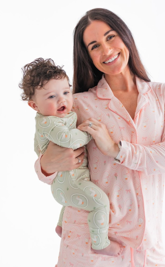 Green Little Goose Zip Romper - Baby Sweet Pea's Boutique