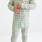 Green Gingham Zipper Romper - Baby Sweet Pea's Boutique