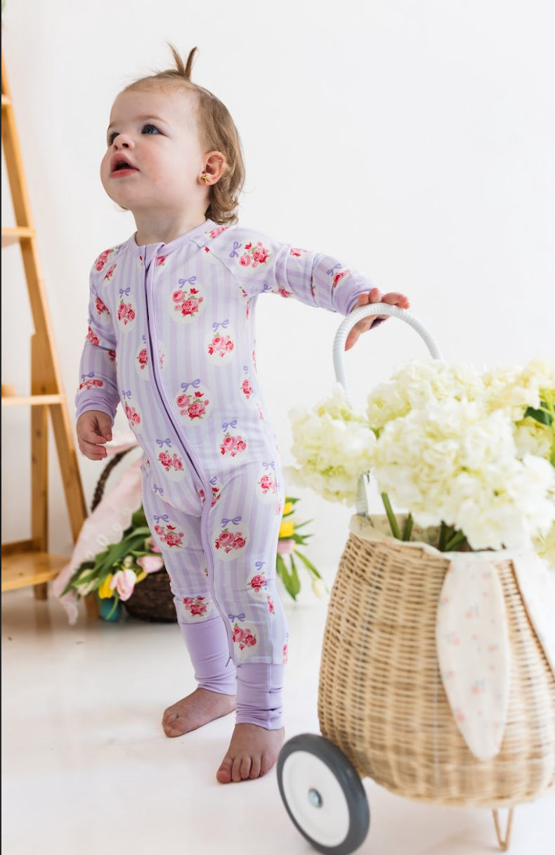 Petal Pop Zipper Romper - Baby Sweet Pea's Boutique