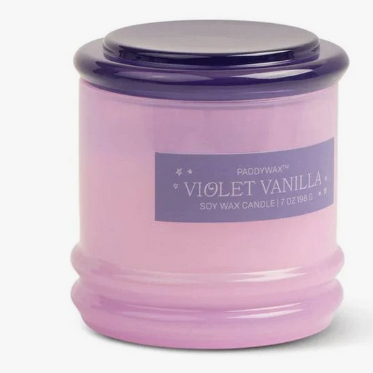 7oz Violet Vanilla Candle - Paddywax