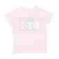 Floral Bunny Patch Easter Short Sleeve T-Shirt - Ballet