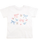 Floral & Bow Watercolor Short Sleeve T-Shirt - White - Sweet Wink