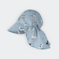 Surfing Pups Print on Blue Flap Hat