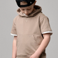 Short Sleeve Hoodie - Driftwood