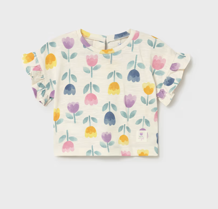Floral Short Sleeve Tee - Mayoral