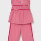Ruffled Pants and Blouse 2-Piece Set- Pink - Mayoral