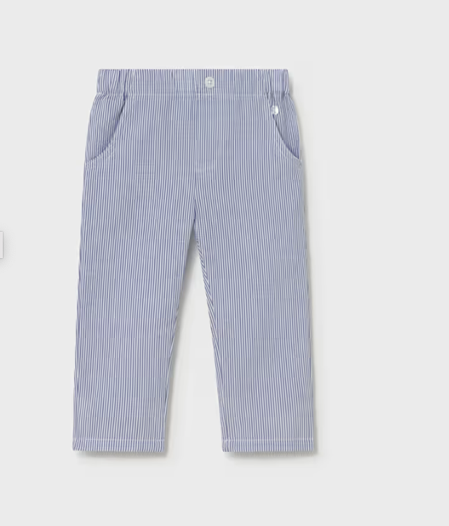 Baby Blue Stripped Trousers - Mayoral