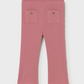 Flare Rib Knit Leggings- Pink - Mayoral