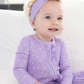 Lila Pointelle Ruffled Zippered Footie - Lev Baby