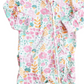 Willow's Whimsy Floral Ruffle Zipper Footie - Caden Lane