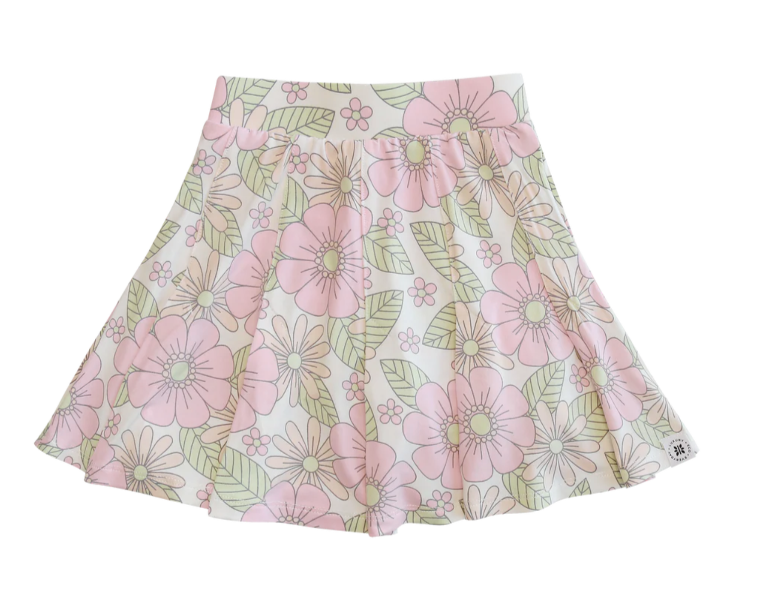 Pleated Skorts - Groovy Love - Sweet Bamboo