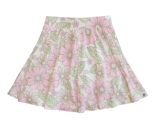 Pleated Skorts - Groovy Love - Sweet Bamboo