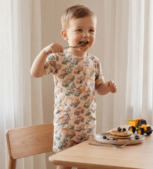 Busy Building Summer Pajama Set