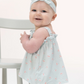 Top with Bows and Ruffle Leg Bloomer- Tiny Cherry Stripe