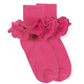 Misty Ruffle Lace Turn Cuff Socks 1 Pair- Bubble Gum - Jefferies Socks