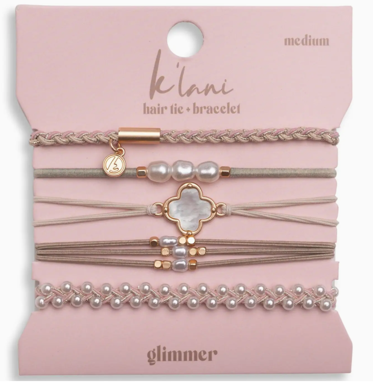 Glimmer" Hair Tie Bracelets - Klani