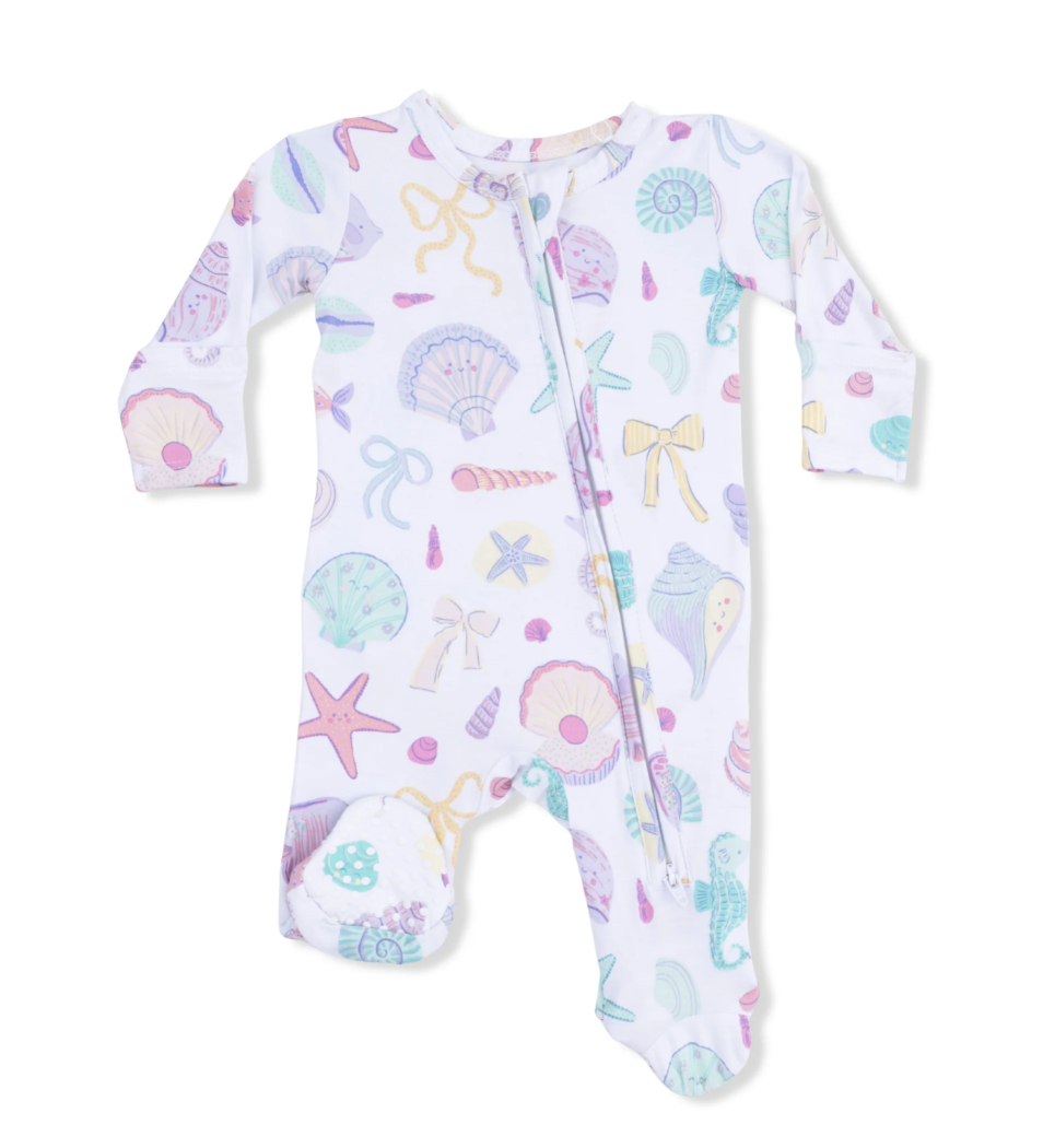Beach Days  2 Way Ruffle Back Zipper Footie Regular price