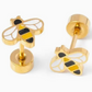 Bee Stud Earrings - Pip Pop Post