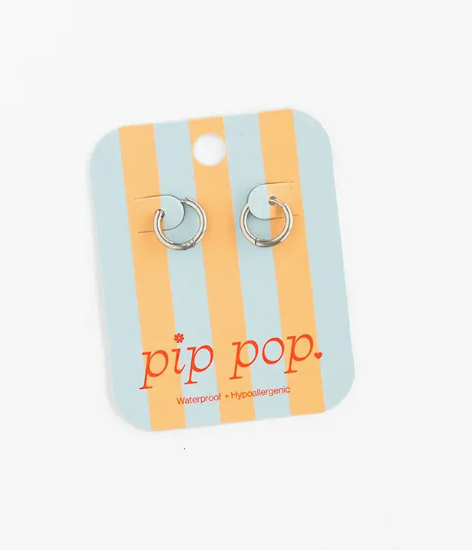 Endless Hoop- Silver - Pip Pop Post