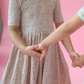 Short Sleeve Twirl Dress in Bella Pink Floral - Good Apples